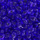 Matubo MiniDuo Perlen 4x2.5mm Transparent - cobalt